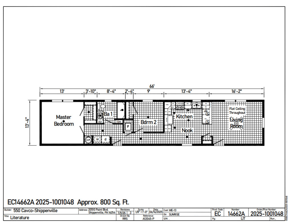 We 70 floorplan