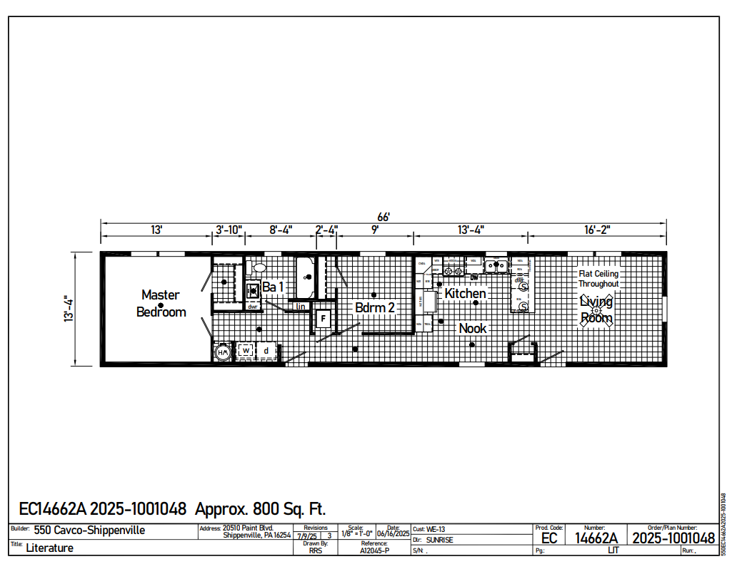 We 70 floorplan